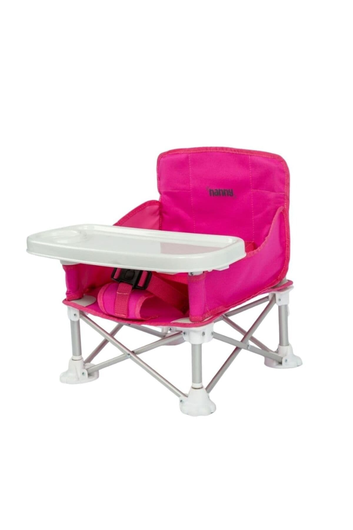 Deluxe Portatif Katlanabilir Mama Sandalyesi – Fuşya - görsel 1